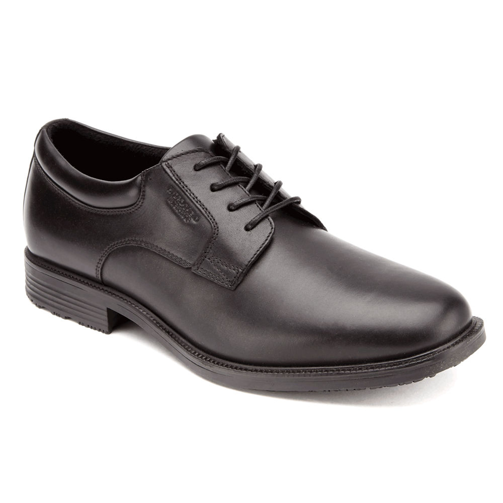 Rockport Mens Essential Details Waterproof Plain Toe - Dress Shoes Black - SYA867932